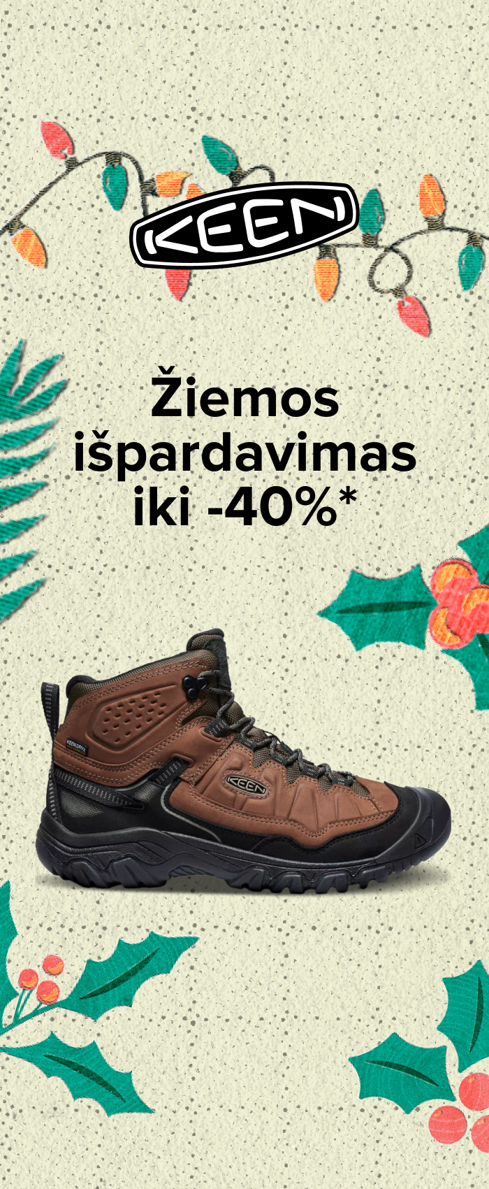 KEEN avalynei iki -40% nuolaida